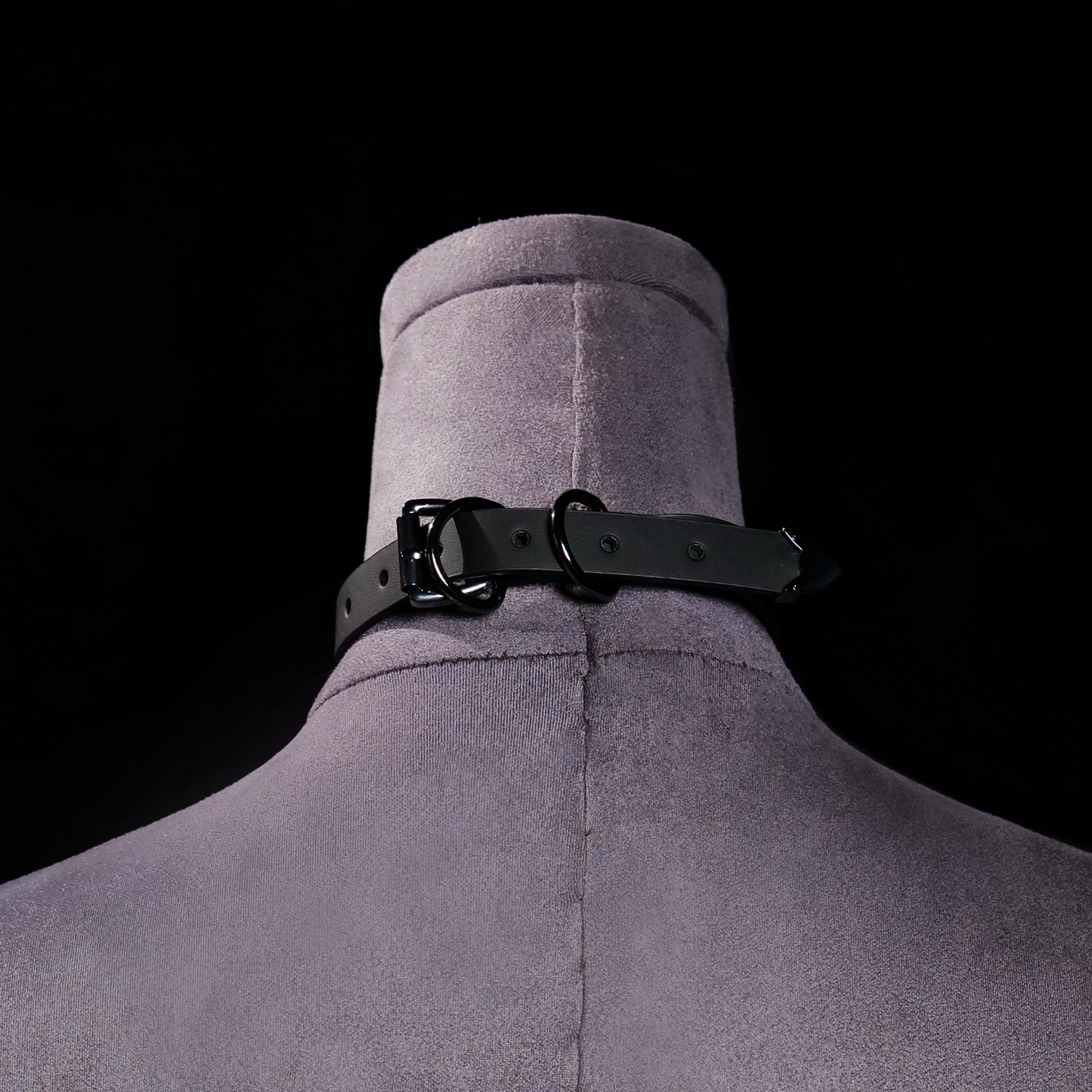 Obsidian Ring Choker