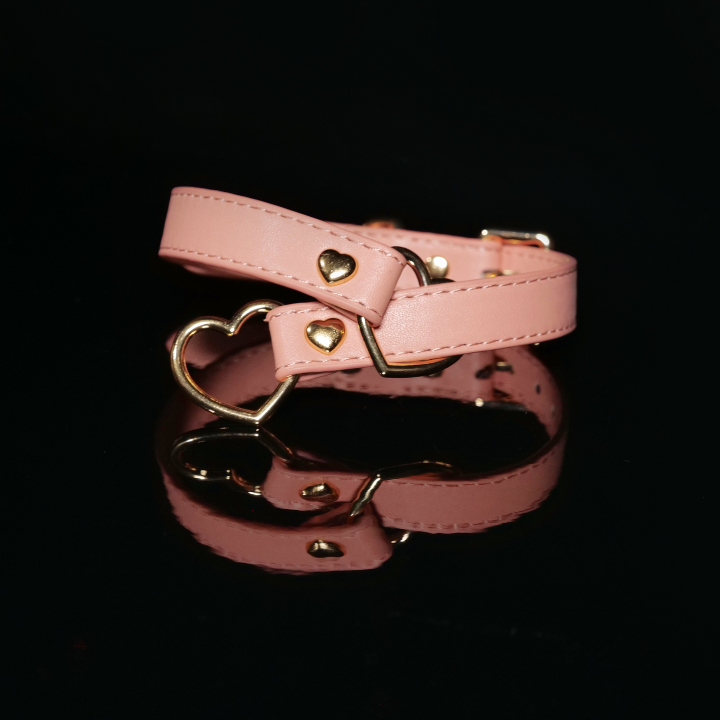 Sweetheart Ring Leather Choker