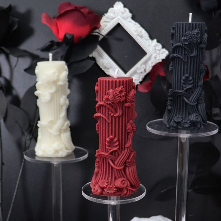 Nocturne Relief Pillar Candle