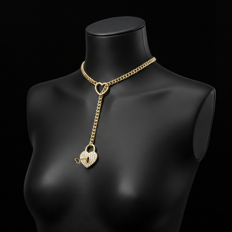 Golden Keepsake Heart Necklace