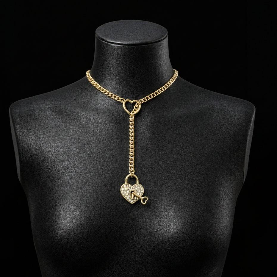 Golden Keepsake Heart Necklace