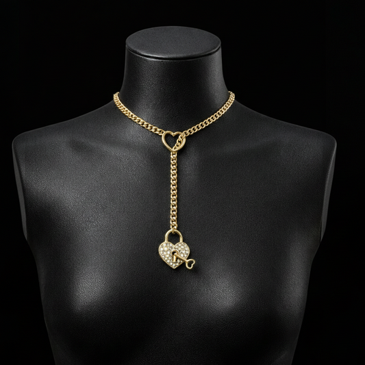 Golden Keepsake Heart Necklace