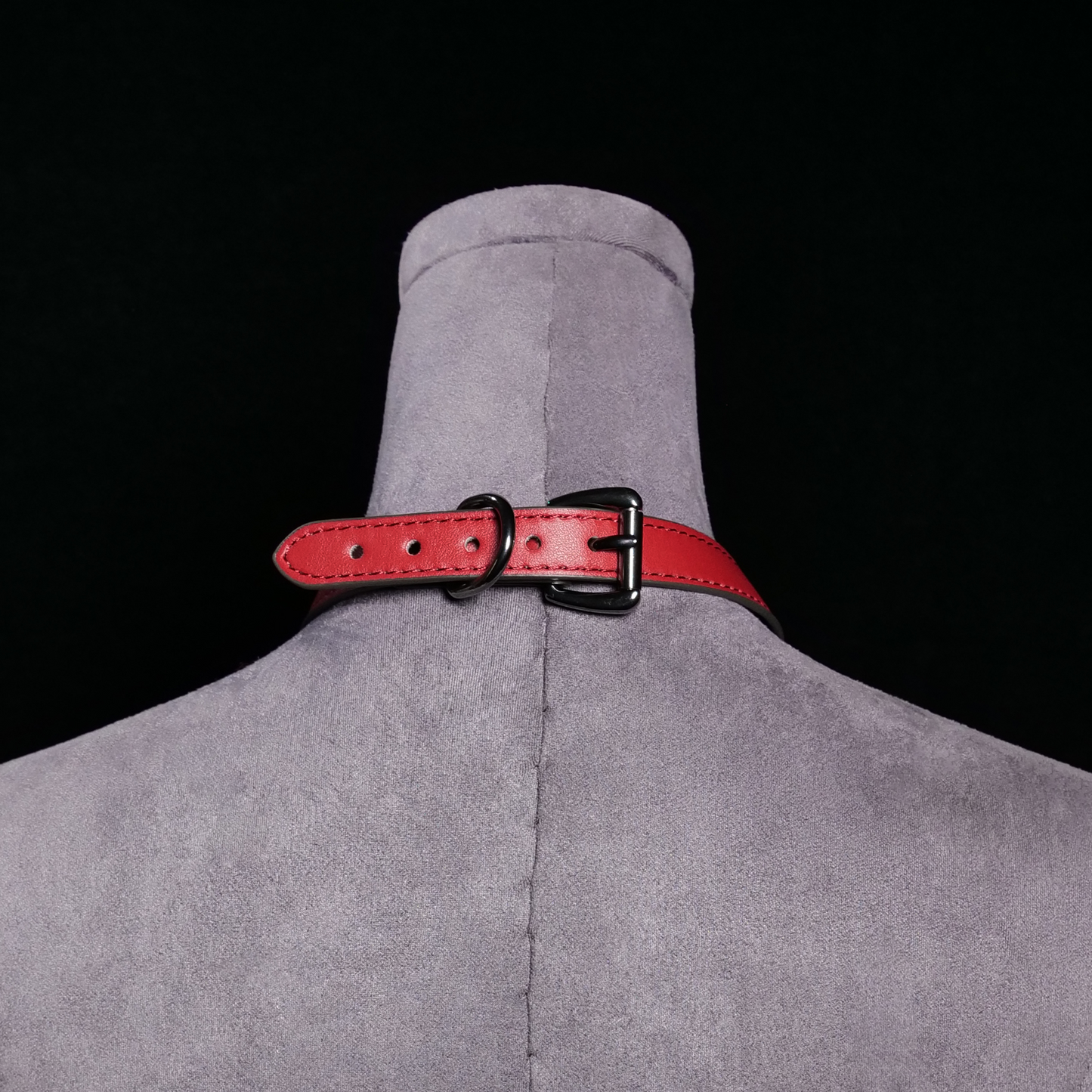 Cascade Chain Leather Choker
