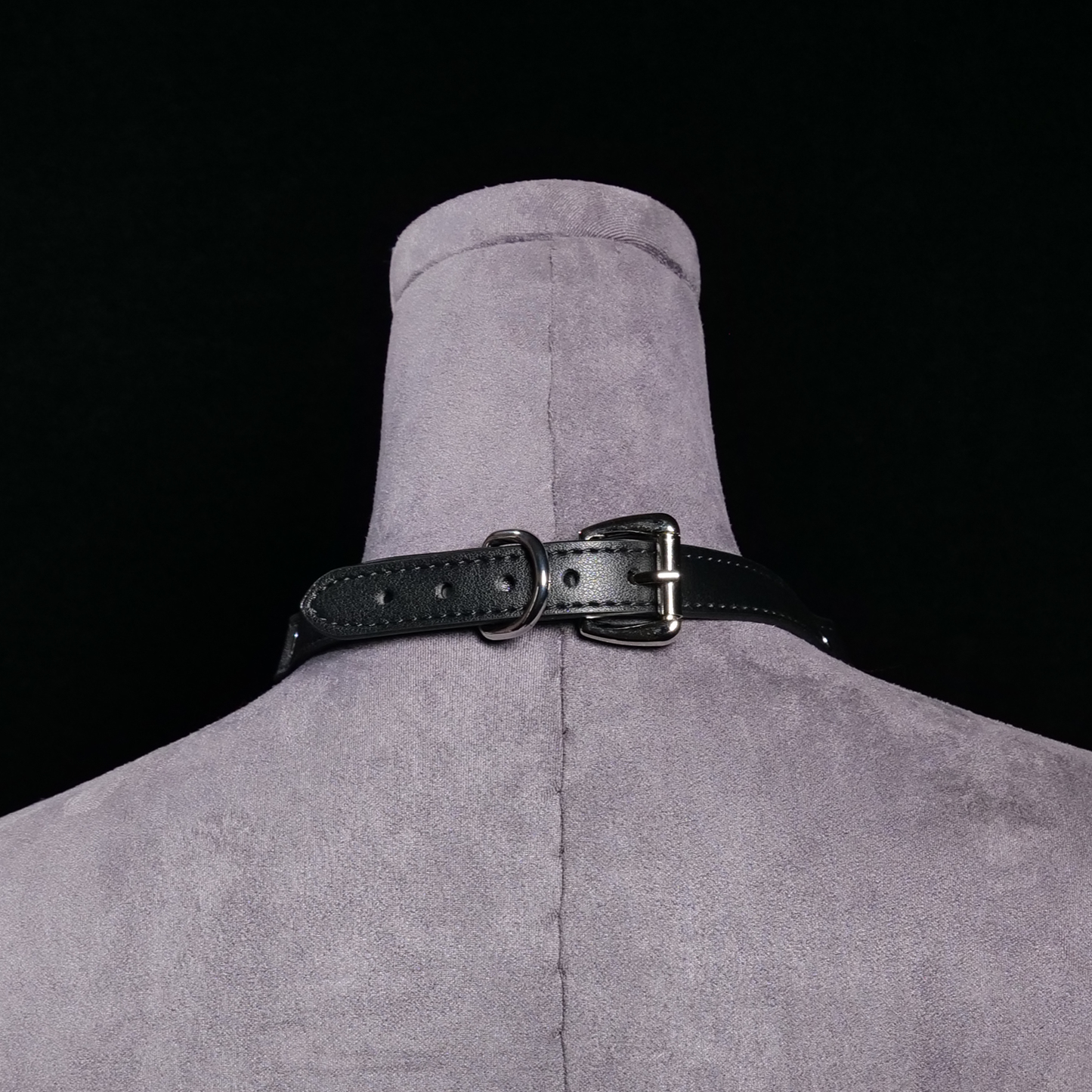 Cascade Chain Leather Choker
