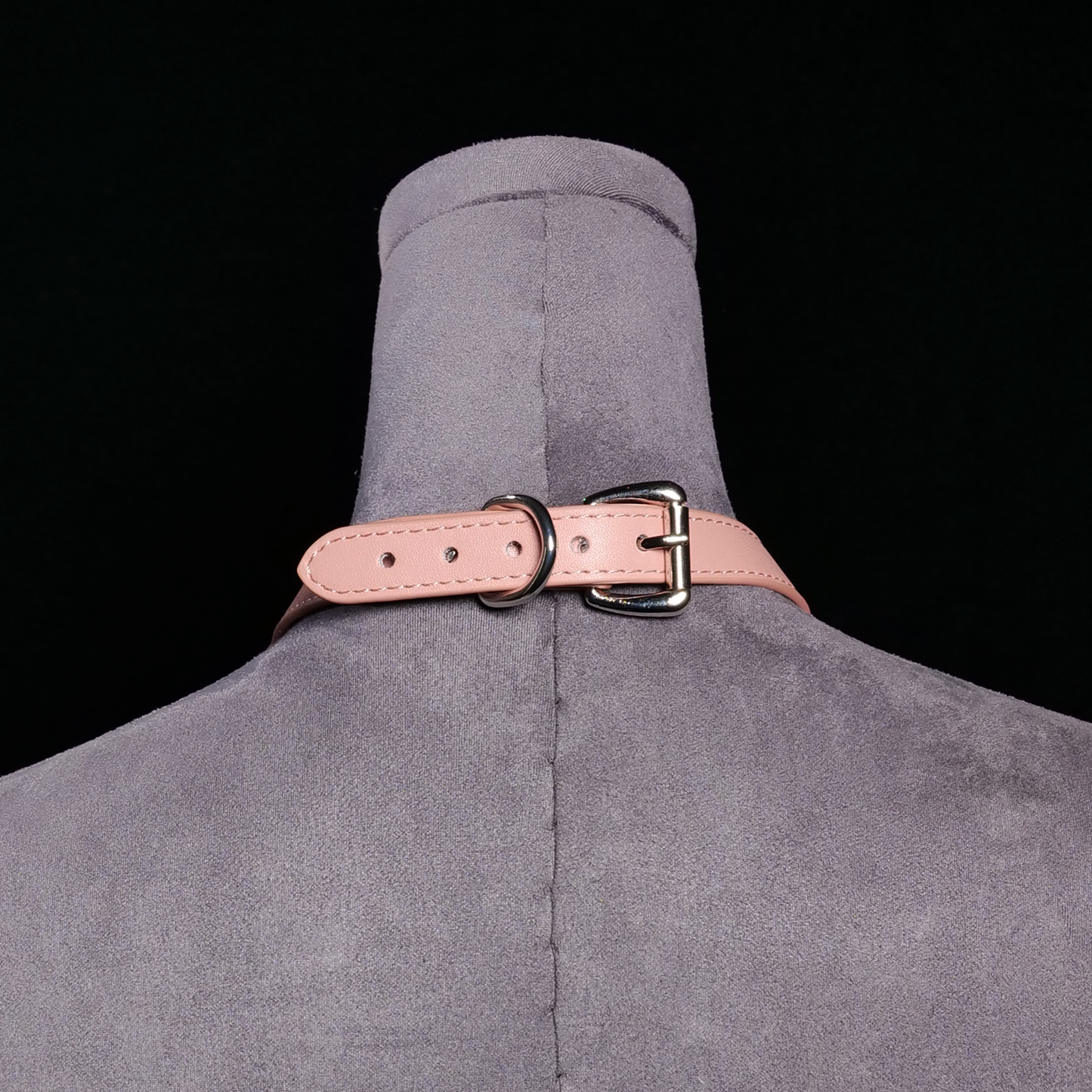 Cascade Chain Leather Choker