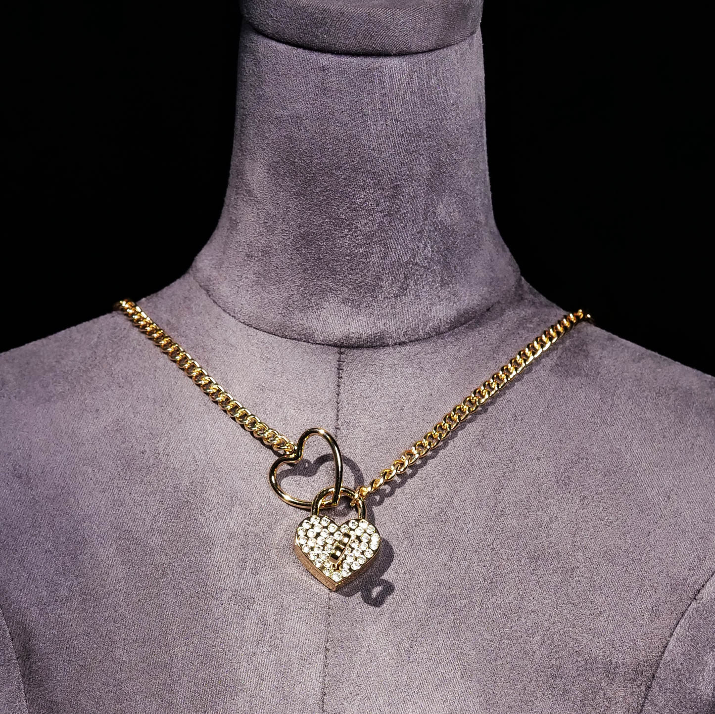 Golden Keepsake Heart Necklace