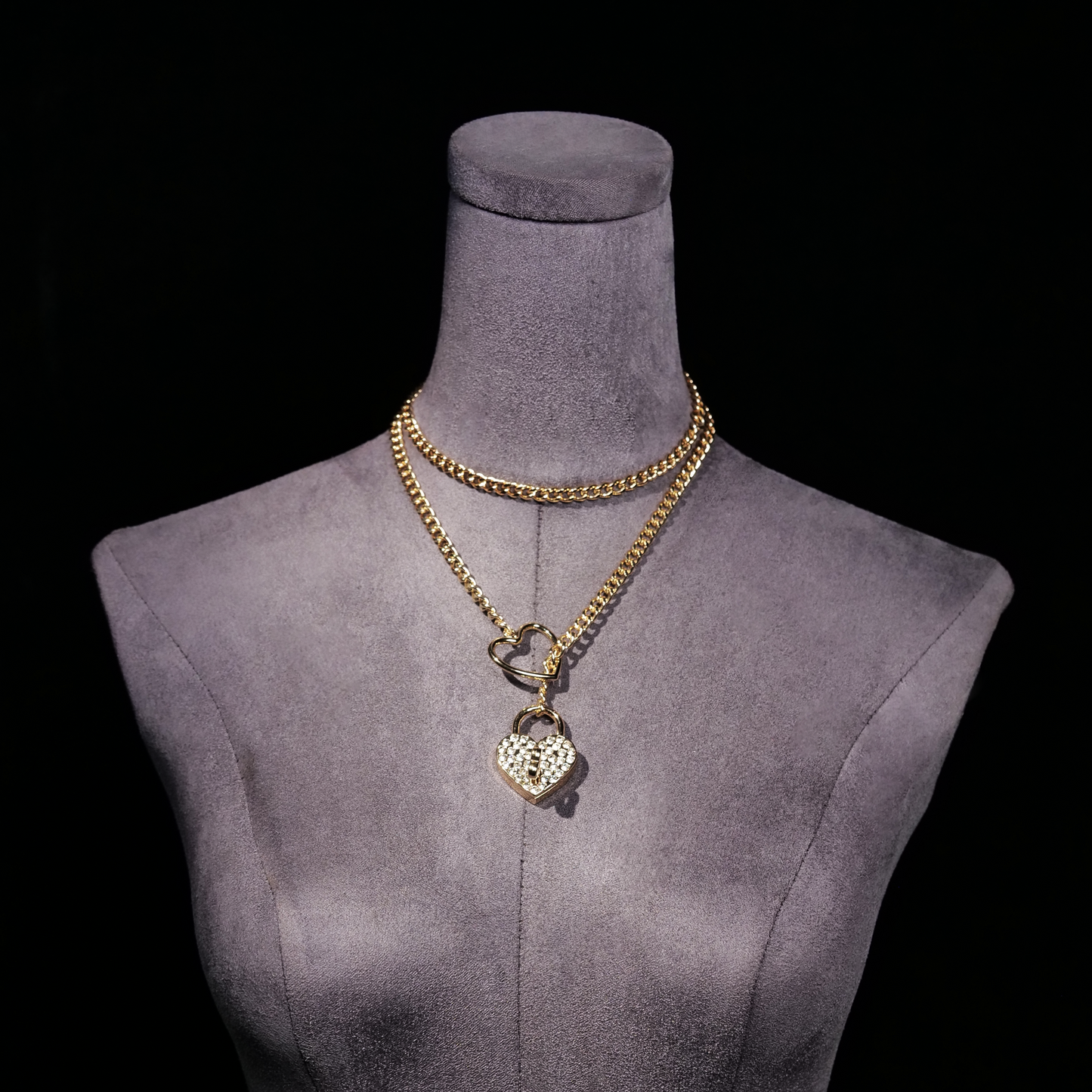 Golden Keepsake Heart Necklace