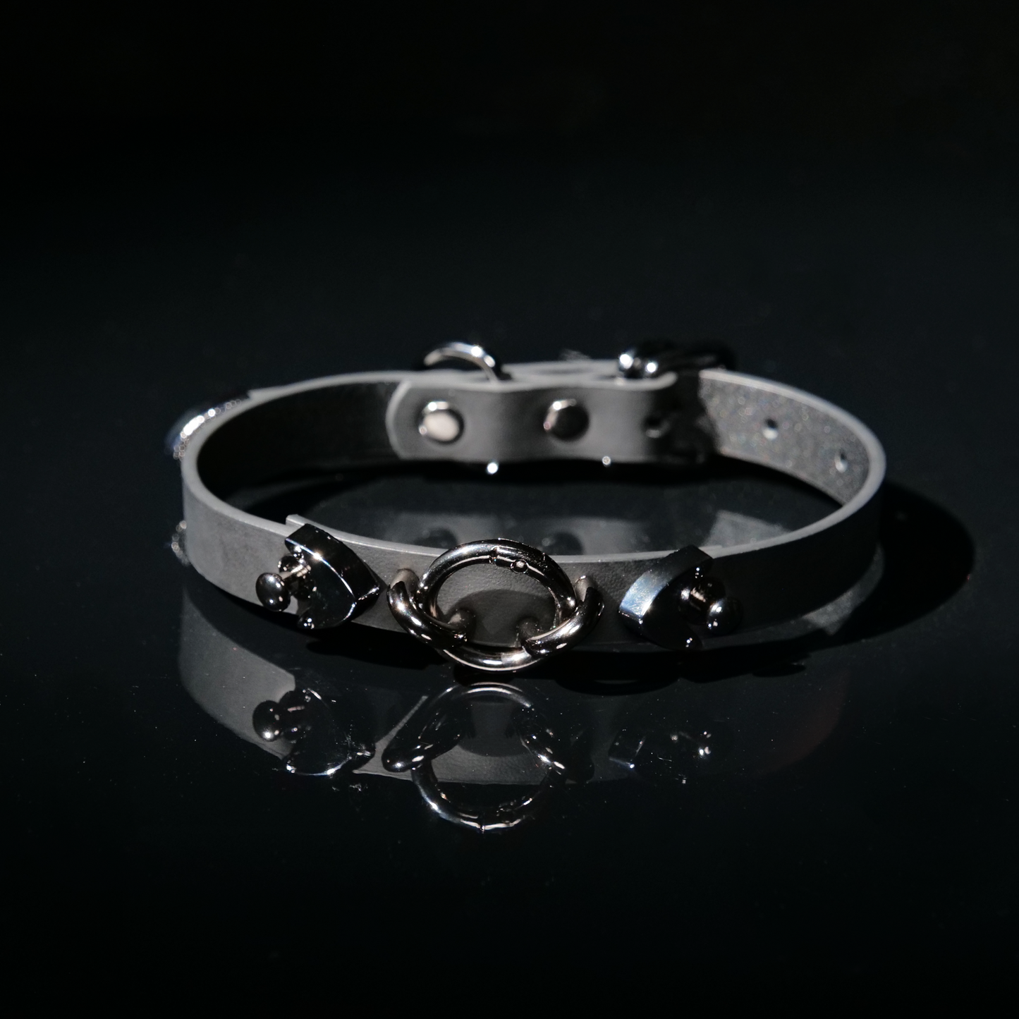 Obsidian Ring Choker