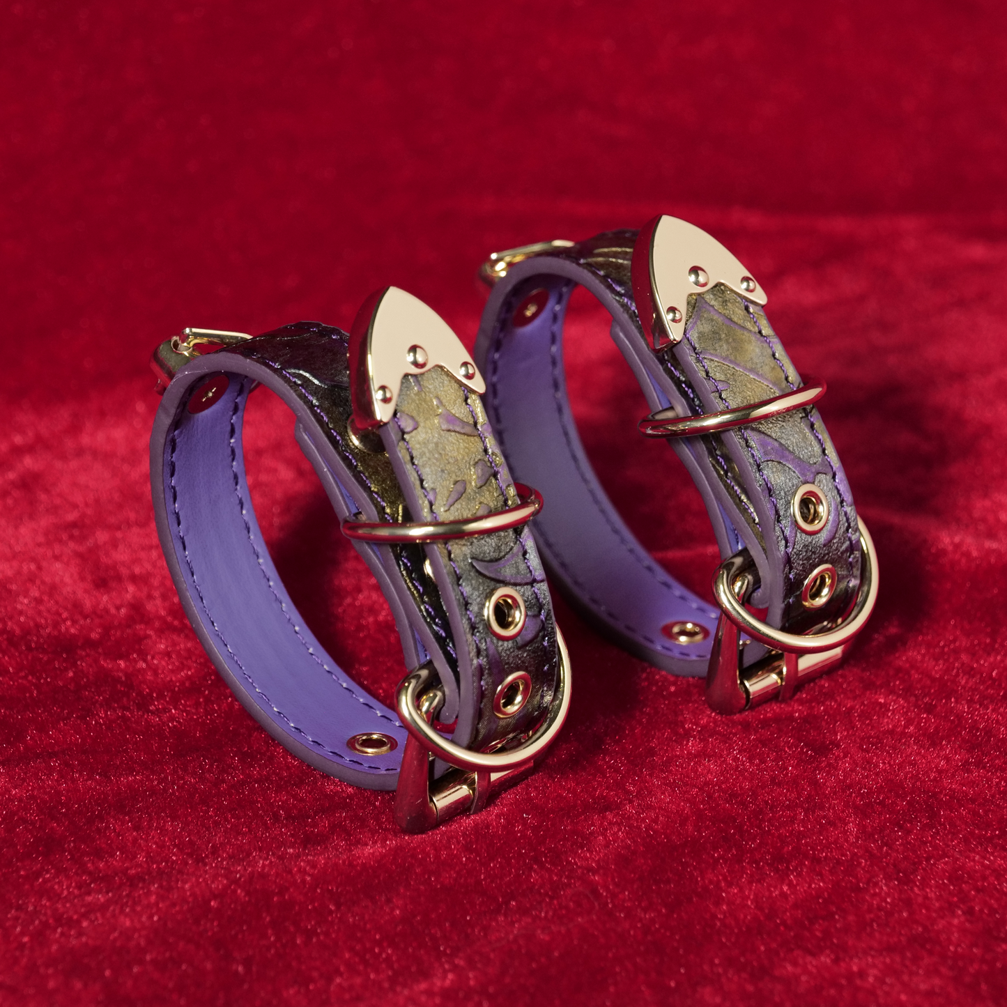 Midnight Baroque Chain Cuffs